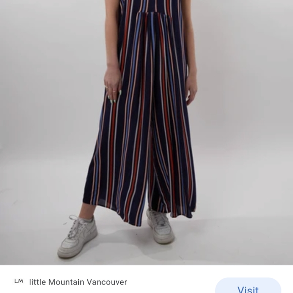 Flowy striped jumpsuit - little mountain Vancouver - Picture 6 of 6